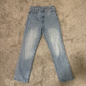 & Denim High Rise Vintage Mom Blue Jeans